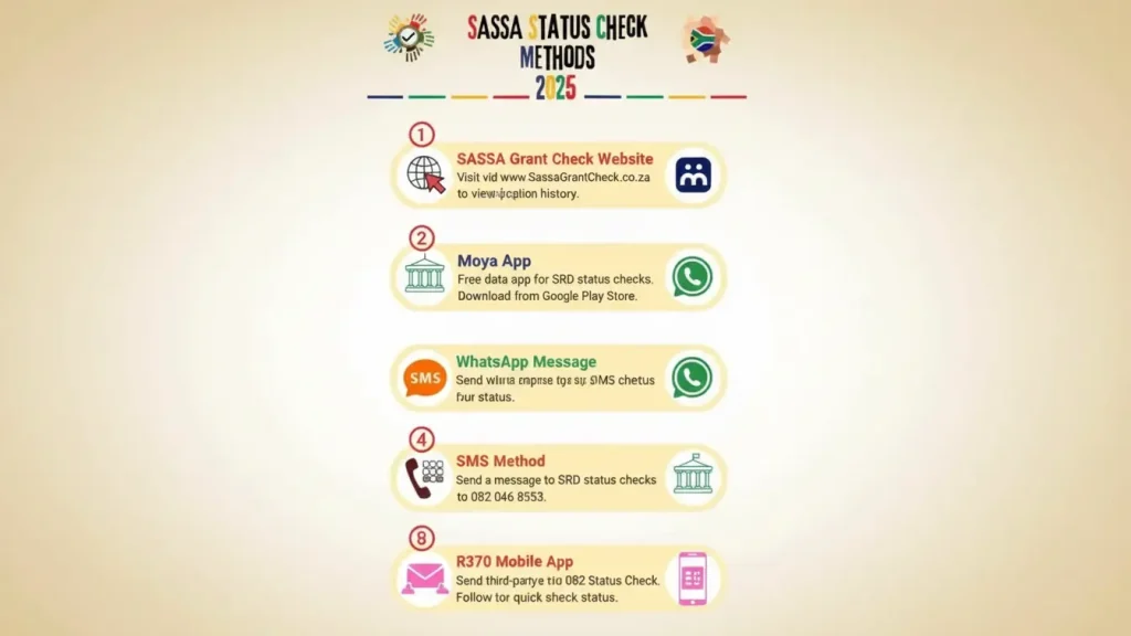 sassa status check for r350