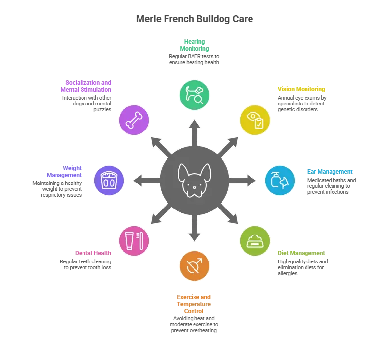 Merle French Bulldogs Exposed: 2025- 2026 Health, Costs & Ethics 4 How to properly care for the The Merle French Bulldog: Health Management Essentials