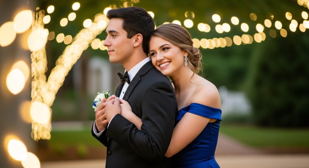 The Couple Back Hug
